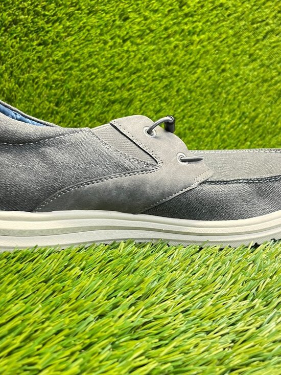 Nunn Bush Brew City Mens Size 8 Gray Beige Casual Classic Moc Toe Slip-On Shoes main image 7